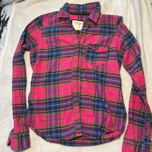 Abercrombie & Fitch plaid long sleeve top